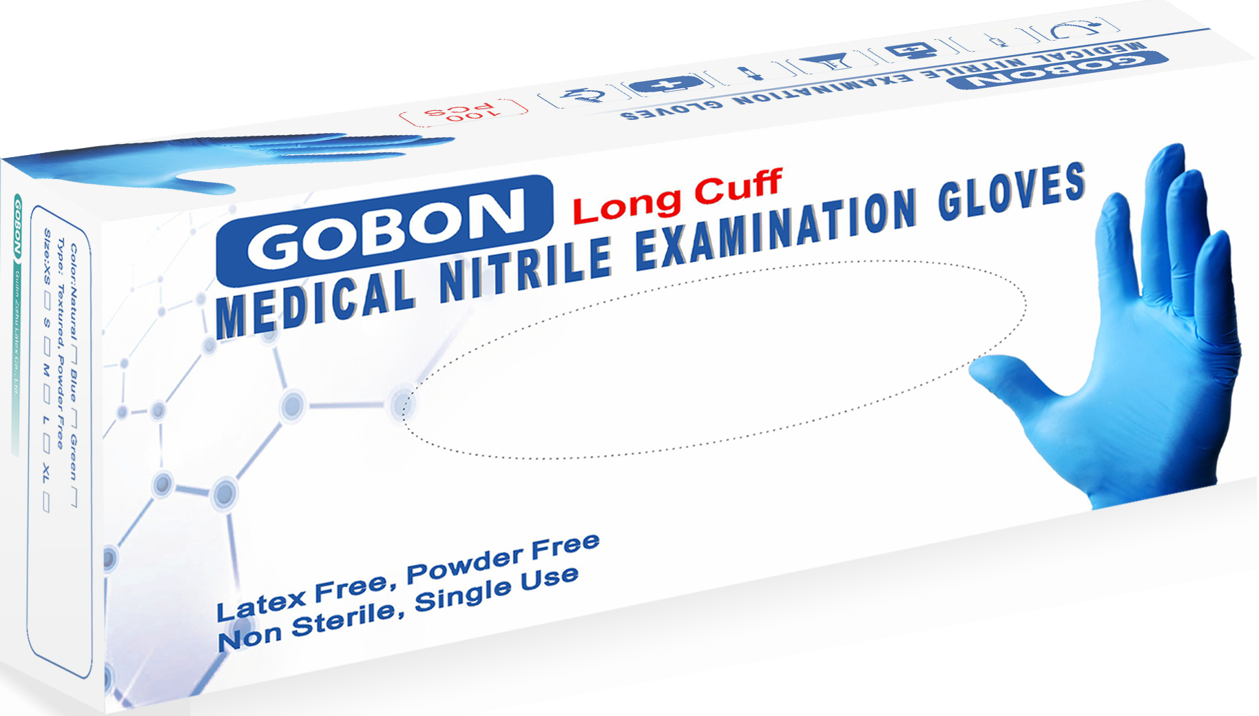 GOBON Nitrile Long Cuff